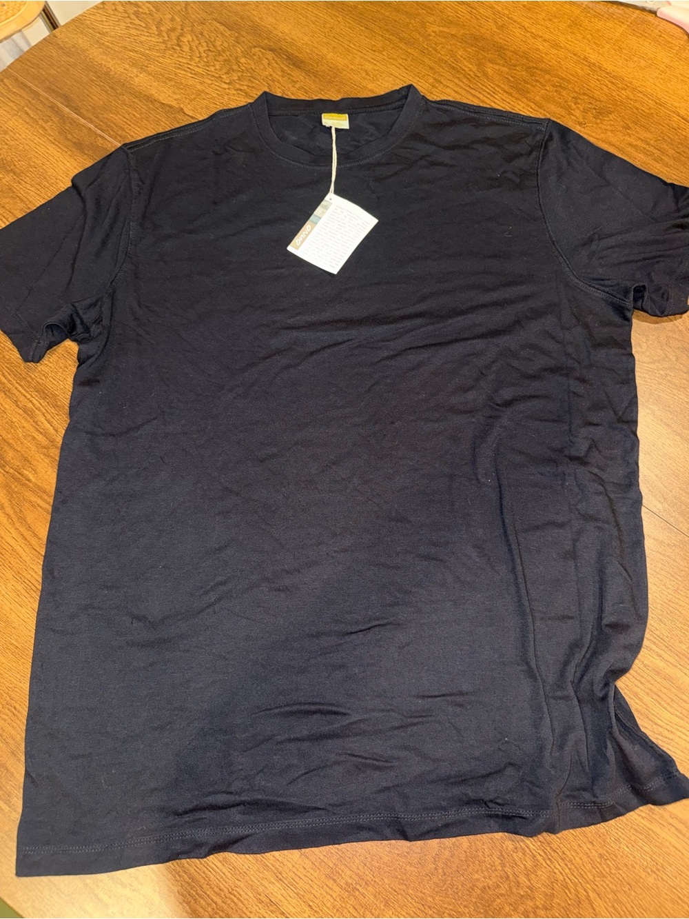 ONNO black Crew Neck T-Shirt XL NWT - Picture 1 of 6